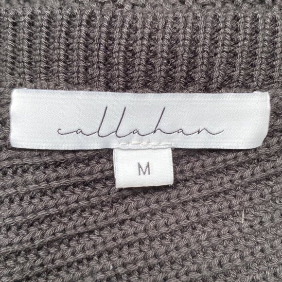 Callahan black backless V-cut knitted sweater size M - Picture 6 of 7